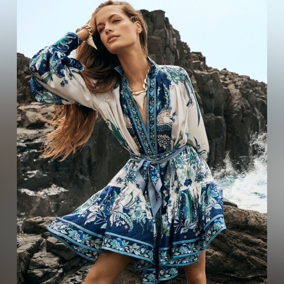 Zimmermann Glassy Frilled Lace Mini Dress (For Hire) main image 1